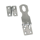 Whitecap Fixed Safety Hasp - CP/Brass - 1" x 3" S-578C