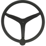 Uflex - V46 - 13.5" Stainless Steel Steering Wheel w/Speed Knob - Black V46B