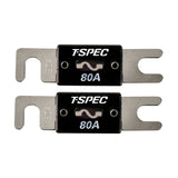 T-Spec V8 Series 80 AMP ANL Fuse - 2 Pack V8-ANL80