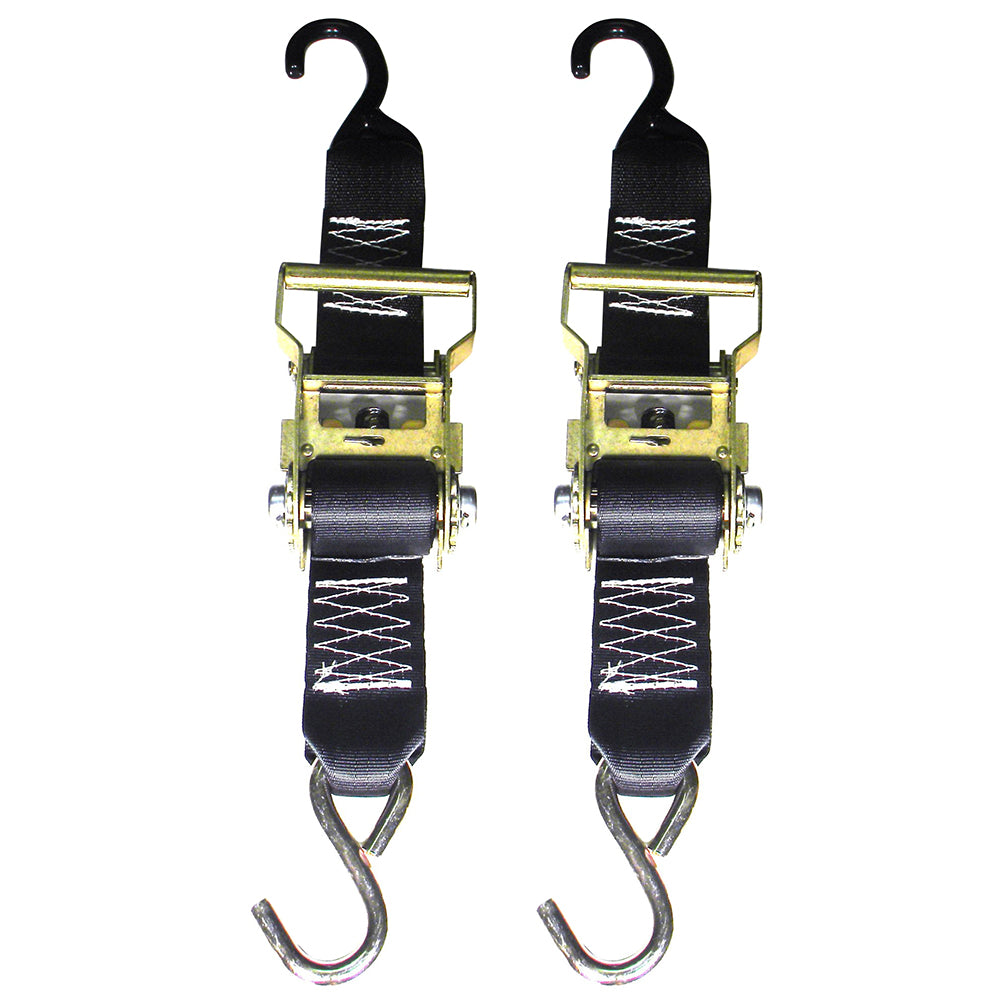 Rod Saver Heavy-Duty Ratchet Trailer Tie-Down - 2" x 3' - Pair R2TTD3