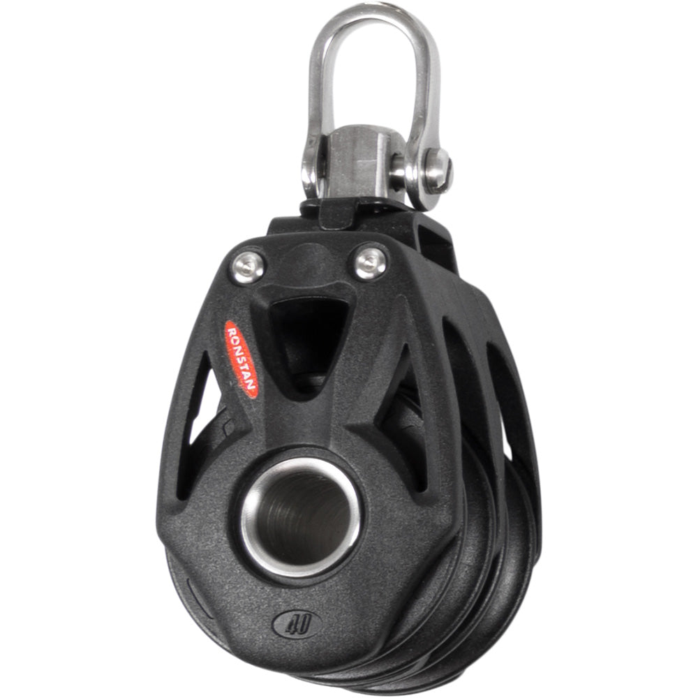 Ronstan Series 40 Orbit BB Double Block w/Swivel & Shackle RF48200