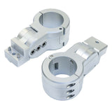 PTM Edge Board Rack Mounts - 2.5" Pipe Clamp - Silver P13198-2500TEBCL