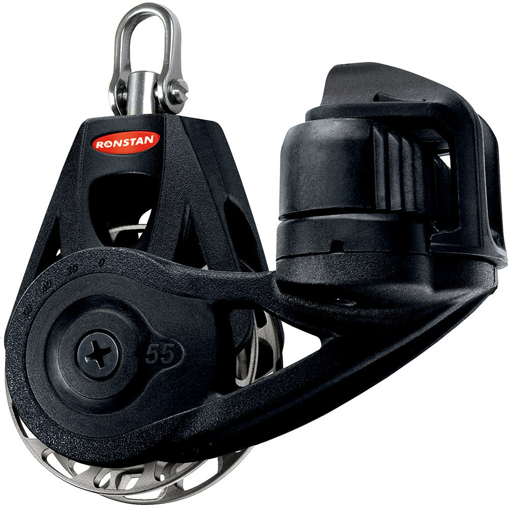 Ronstan Series 55 Ratchet Mount Orbit Block - Single Cleat Swivel - Auto RF56120