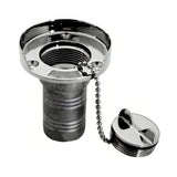 Whitecap Gas Hose Deck Fill w/Splash Guard - 1-1/2" Chain 6001
