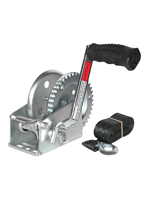 Jif Marine 1400Pound Trailer Winch With Strap (W1400D)