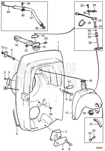Volvo Penta Lock Nut - Volvo Penta (990990)