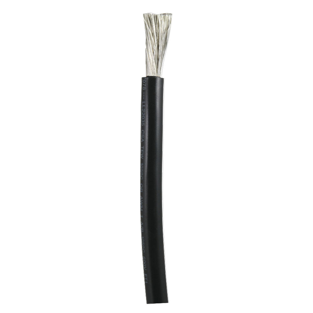 Ancor Tinned Copper Battery Cable, 3/0 AWG (81mm²) - Black - Sold By The Foot 1180-FT