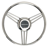 Uflex V27 13.8" Steering Wheel - Stainless Steel Grip & Spokes V27