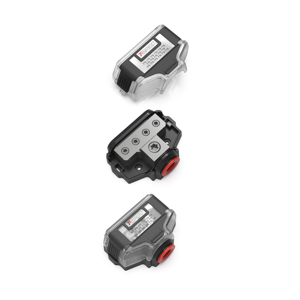 T-Spec VDB4 4-Position Distribution Block w/Cover VDB4