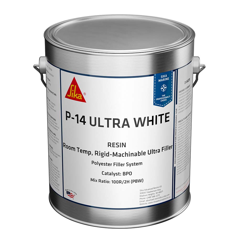 Sika SikaBiresin® AP014 Polyester Fairing Compound White Gallon Can BPO Hardener Required 606126