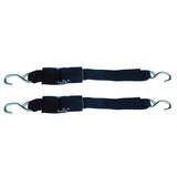 Rod Saver Stainless Steel Quick Release Transom Tie-Down - 2" x 3' - Pair SS/QRTD3