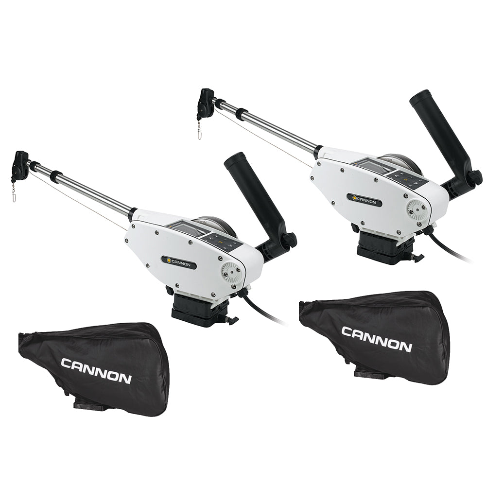 Cannon Optimum™ 10 Tournament Series (TS) BT Electric Downrigger 2-Pack w/Black Covers 1902340X2/COVERS
