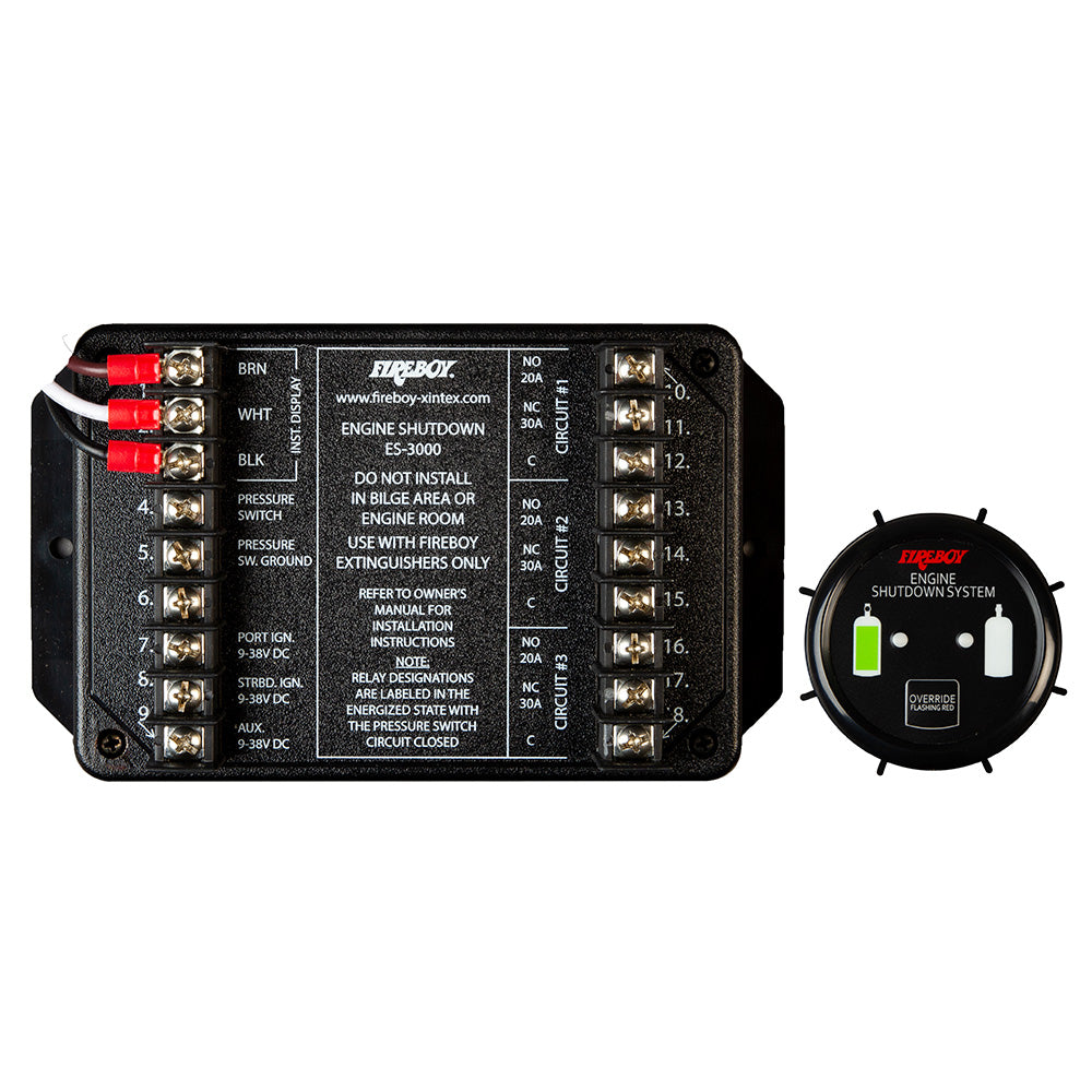 Fireboy-Xintex 3 Circuit Engine Shutdown w/Square Display ELS-3510-02