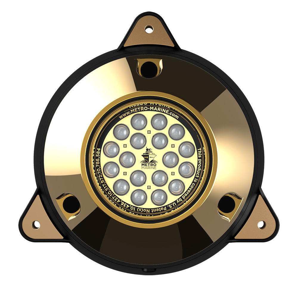 Metro Marine High-Output Surface Mount Underwater Light w/Intelligent Monochromatic LEDs - Green, 90° Beam F-SMR1-G3-90
