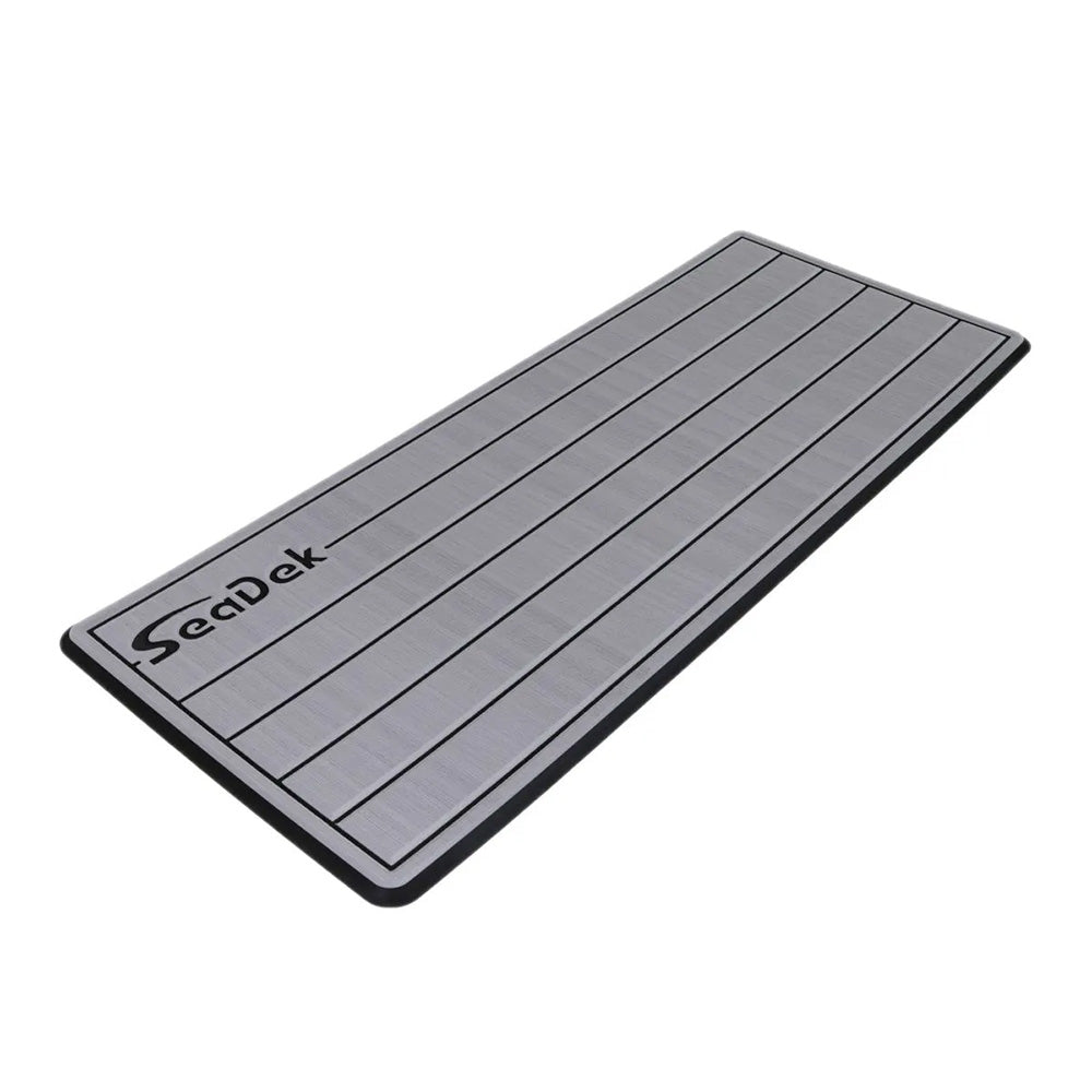 SeaDek 16" x 39" 20mm Dual Density Large Teak Helm Pad w/SeaDek Logo - Brushed Texture - Storm Gray/Black (406.4mm x 990.6mm x 20mm) 53601-80324