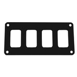 Pacer Switch Panel - 4 Switch & 1 Row - 5.5" x 2.75" - Black Powder Coated Aluminum PSC-41-BK