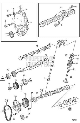 Volvo Penta Valve Stem Seal Volvo Penta (3855814)