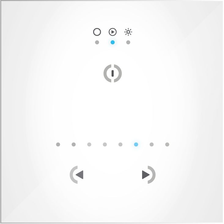 Ocean LED - OceanDMX TP Touch Panel Controller - Touch Sensitive Buttons, Up to 24 Scenes