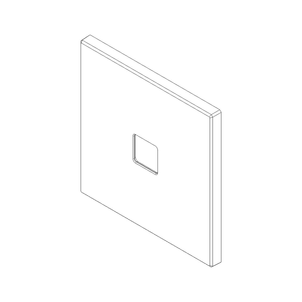 Vimar Eikon Cover Plate, Metal, Horizontal/Vertical Mount