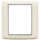 Vimar Eikon Round Cover Plate, 8 (4+4)-Module