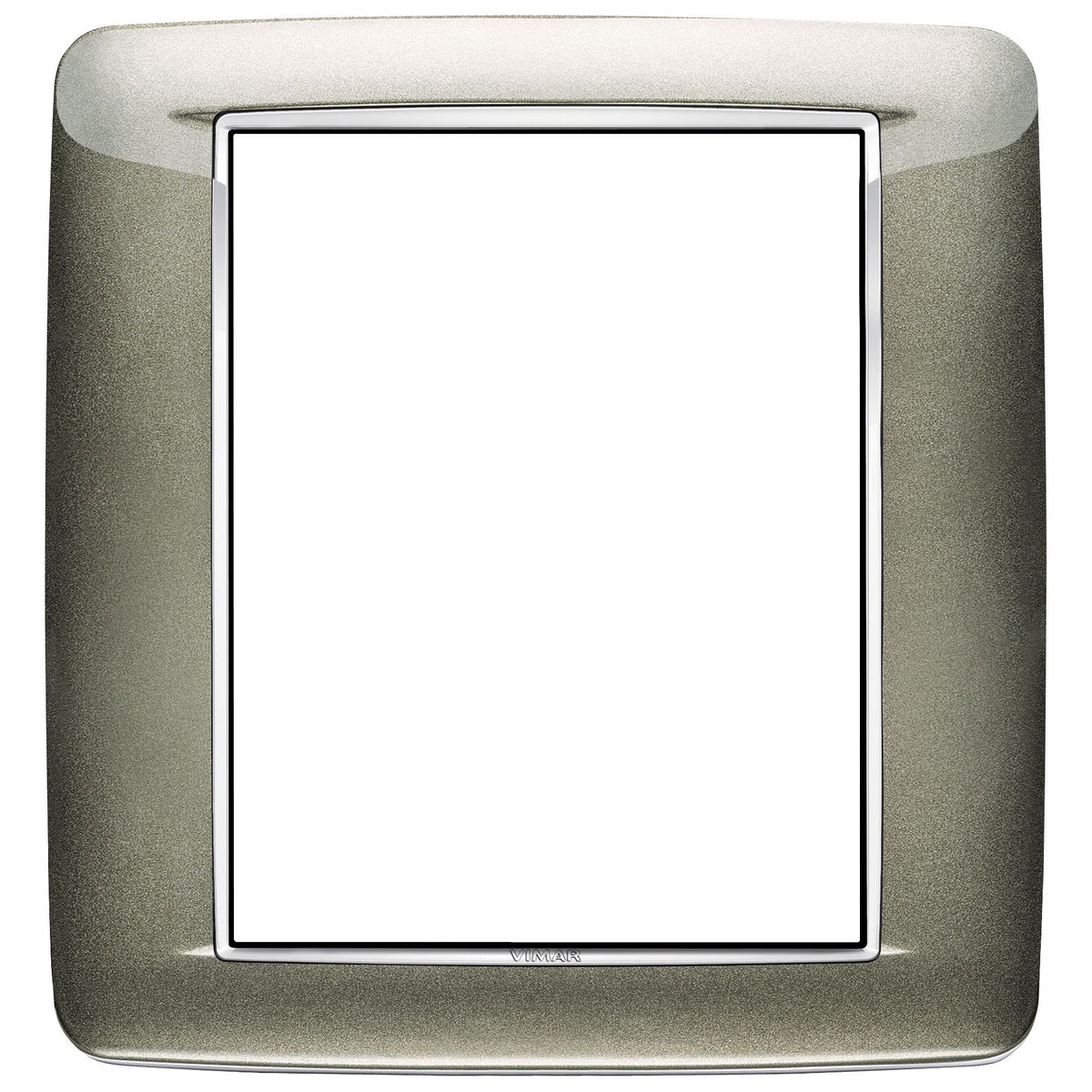 Vimar Eikon Round Cover Plate, 8 (4+4)-Module