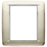 Vimar Eikon Round Cover Plate, 8 (4+4)-Module