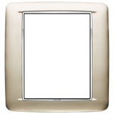 Vimar Eikon Round Cover Plate, 8 (4+4)-Module