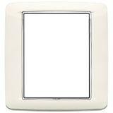 Vimar Eikon Round Cover Plate, 8 (4+4)-Module