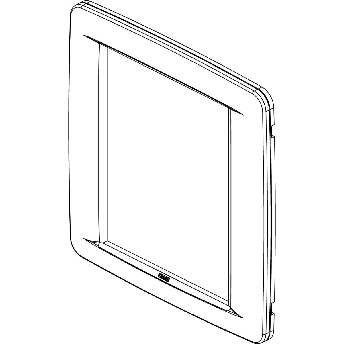 Vimar Eikon Round Cover Plate, 8 (4+4)-Module