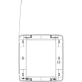 Vimar Eikon Round Cover Plate, 8 (4+4)-Module