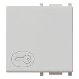 Vimar Plana Interchangeable 2-Module Button, Lightable, IP40