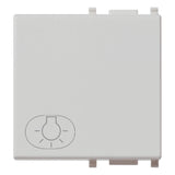 Vimar Plana Interchangeable 2-Module Button, Lightable, IP40
