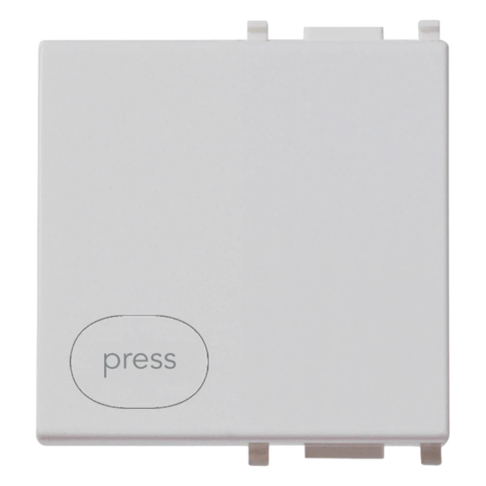 Vimar Plana Interchangeable 2-Module Button, Lightable, IP40