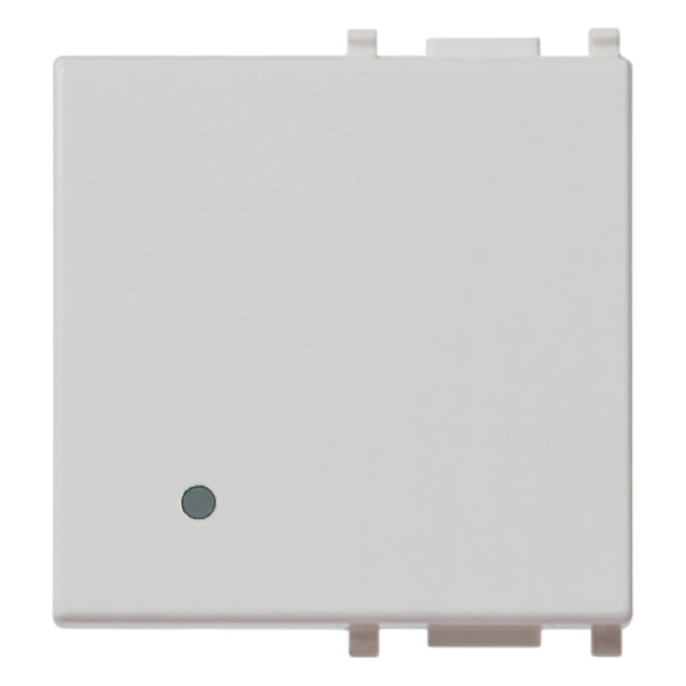 Vimar Plana Interchangeable 2-Module Button, Lightable, IP40