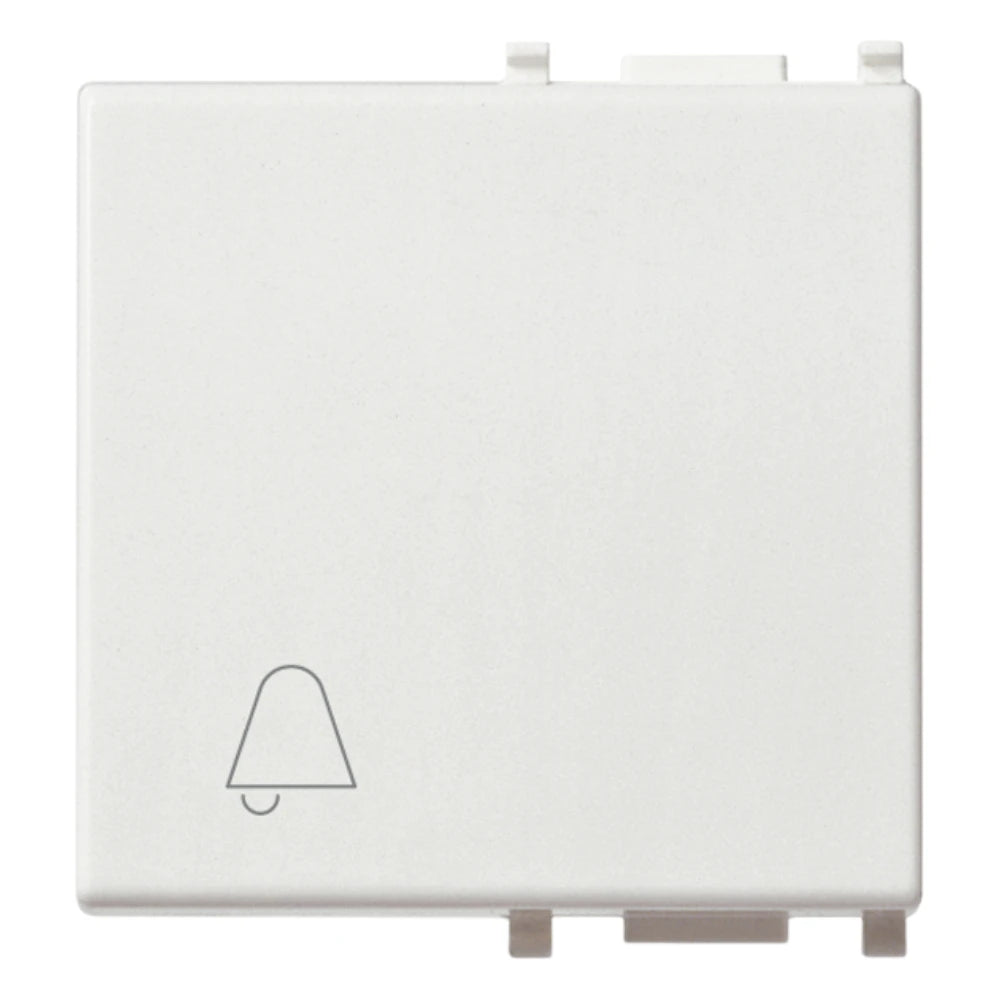 Vimar Plana Interchangeable 2-Module Button, Lightable, IP40