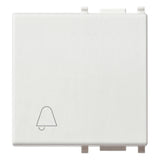 Vimar Plana Interchangeable 2-Module Button, Lightable, IP40
