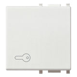 Vimar Plana Interchangeable 2-Module Button, Lightable, IP40