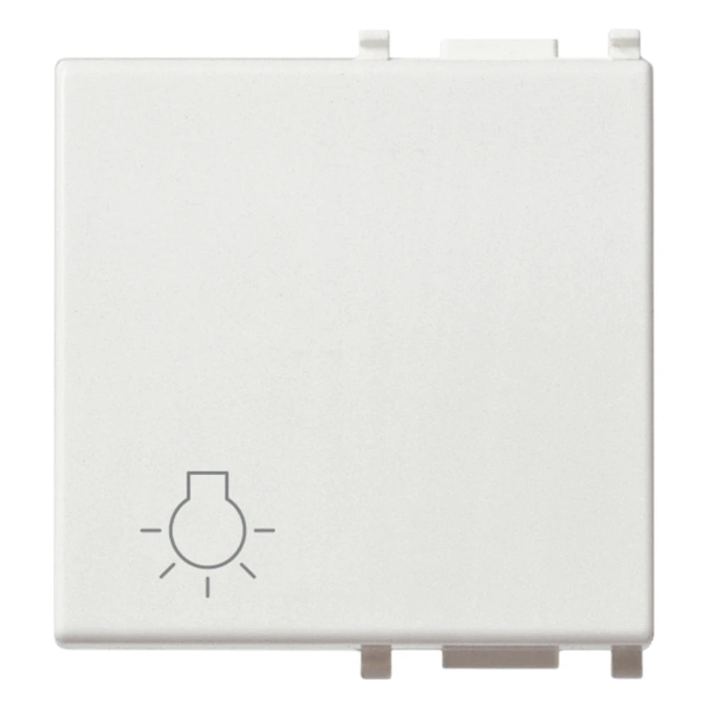 Vimar Plana Interchangeable 2-Module Button, Lightable, IP40