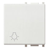 Vimar Plana Interchangeable 2-Module Button, Lightable, IP40