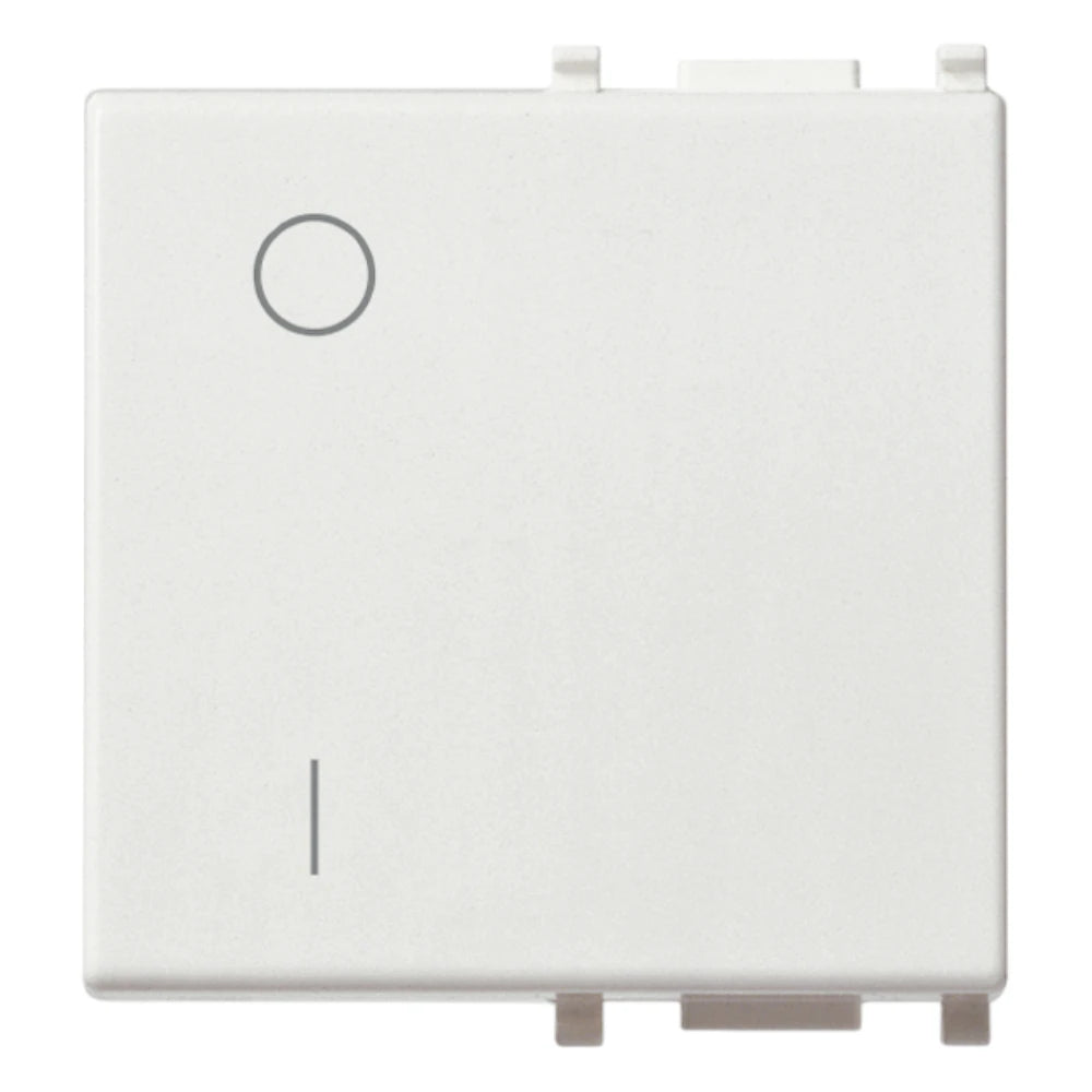 Vimar Plana Interchangeable 2-Module Button, Lightable, IP40