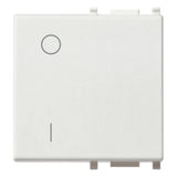 Vimar Plana Interchangeable 2-Module Button, Lightable, IP40
