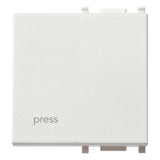 Vimar Plana Interchangeable 2-Module Button, Lightable, IP40