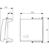 Vimar Plana Interchangeable 2-Module Button, Lightable, IP40