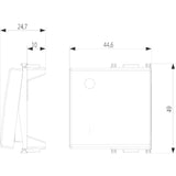 Vimar Plana Interchangeable 2-Module Button, Lightable, IP40