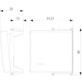 Vimar Plana Interchangeable 2-Module Button, Lightable, IP40