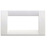 Vimar Idea Classica 4-Module Cover Plate, Horizontal/Vertical Mounting, 145 x 82 mm, Thermoplastic