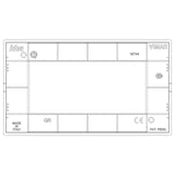 Vimar Idea Classica 4-Module Cover Plate, Horizontal/Vertical Mounting, 145 x 82 mm, Thermoplastic