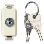 Vimar 8000 Series 1P Key-Operated 1-Way Switch, 10AX, 250V