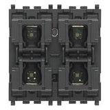Vimar By-me Plus 4-Button Home Automation Control, 2-Module, RGB LED Locator