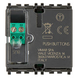 Vimar By-me Plus 4-Button Home Automation Control, 2-Module, RGB LED Locator